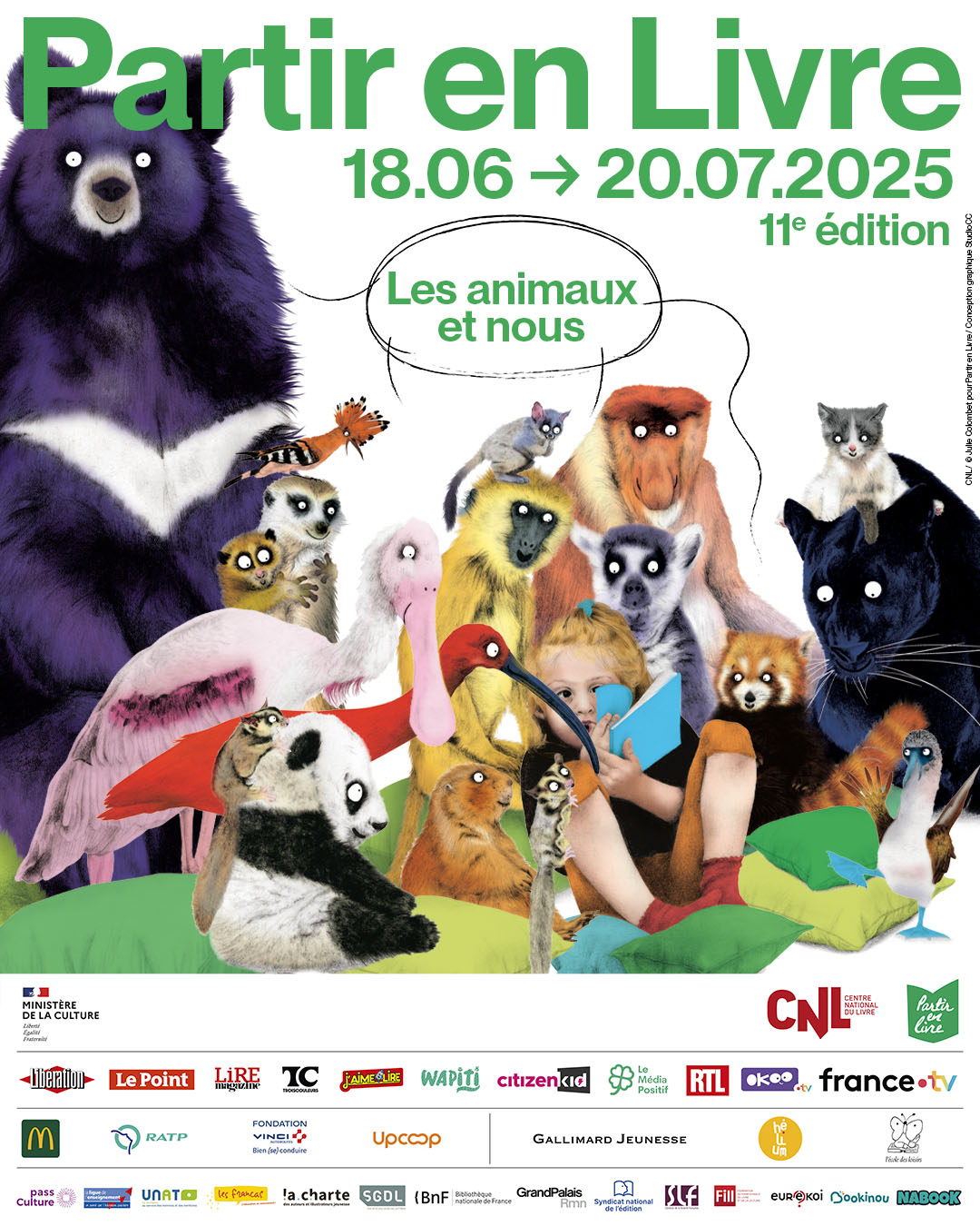 Affiche partir en livre 2025