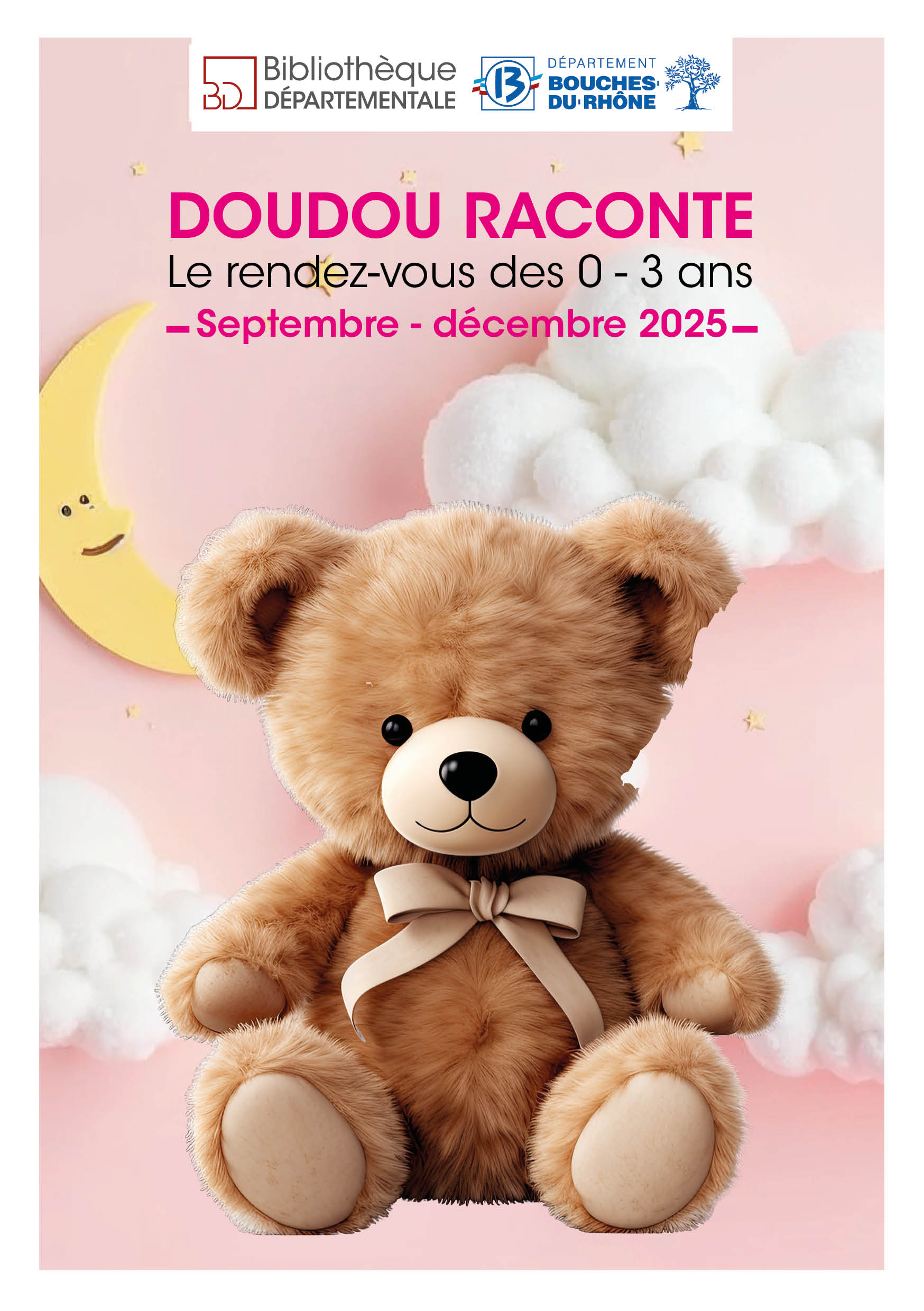 Affiche avec un doudou