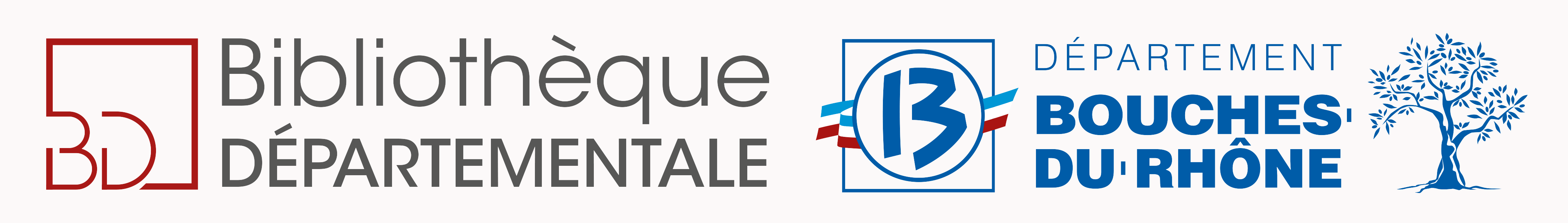 Logo de la Bibliothèque départementale avec fond
