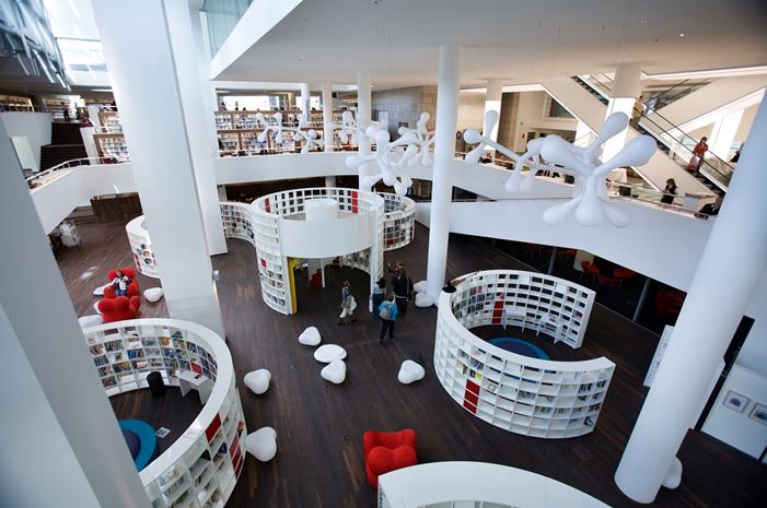 Photo de la Bibliothèque OBA, Amsterdam