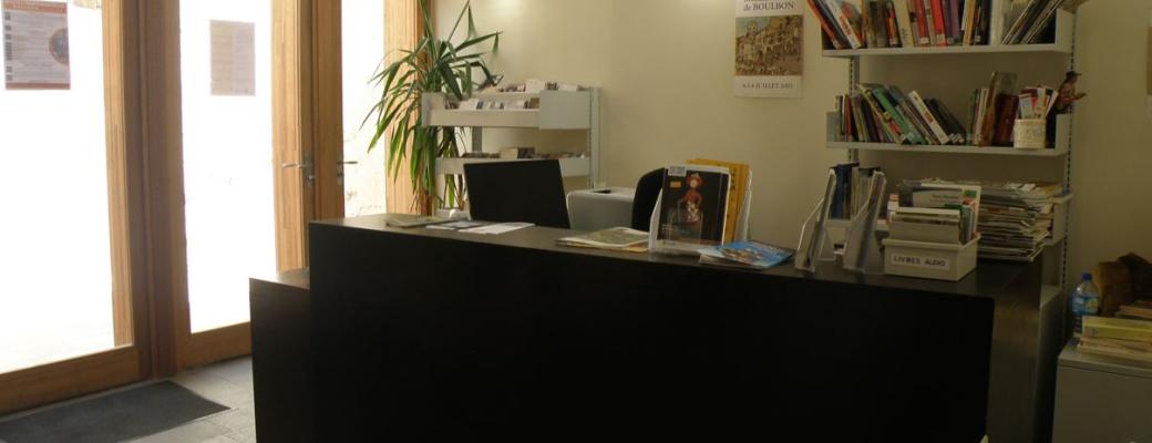 Accueil de la bibliothèque de Boulbon