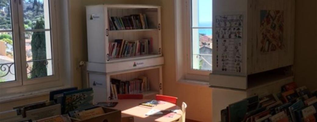 Coin enfant de la bibliothèque de Cassis