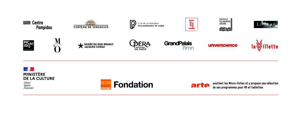 Logos des 13 partenaires de la Micro-Folie