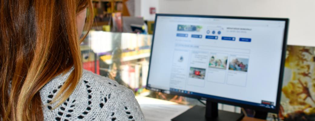 Poste informatique de la médiathèque de Rognac