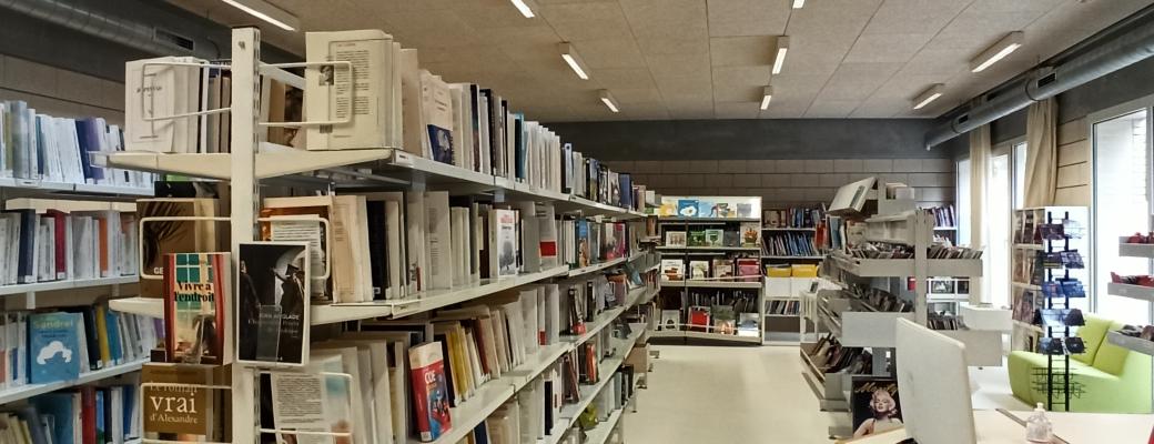 Vue générale de l'intérieur de la Biblitohèque