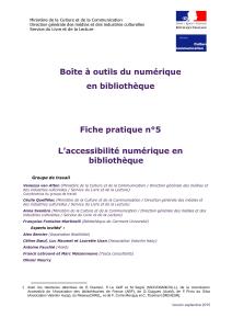 Fiche accessibilité