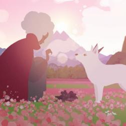 Illustration du jeu Neva : une fille et un loup