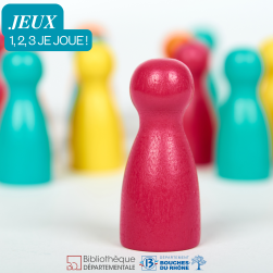 Pions colorés de jeu
