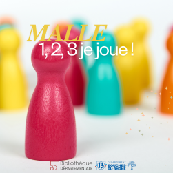 Affiche de la Malle 1, 2, 3 je joue !