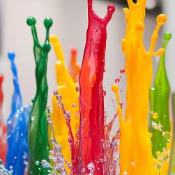 Photo de peintures de couleurs différentes