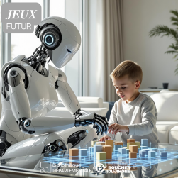 Robot jouant avec un enfant