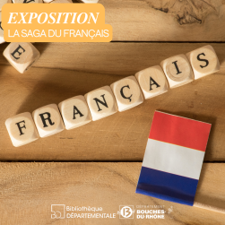 Le mot français et le drapeau français