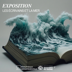 Des vagues sortant d'un livre ouvert