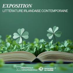 Des trèfles à quatre feuilles sortant d'un livre ouvert