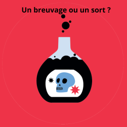 Illustration d'une potion avec tête de mort