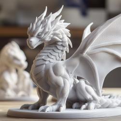 Dragon créé avec une imprimante 3D