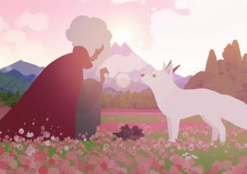 Illustration du jeu Neva : une fille et un loup