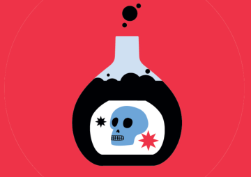 Illustration d'une potion avec tête de mort